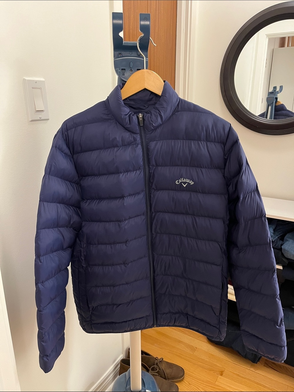 Callaway Men's Navy Packable Down Alternative Jacket NWOT